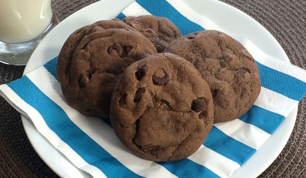 Double Chocolate Chip Peppermint Cookies