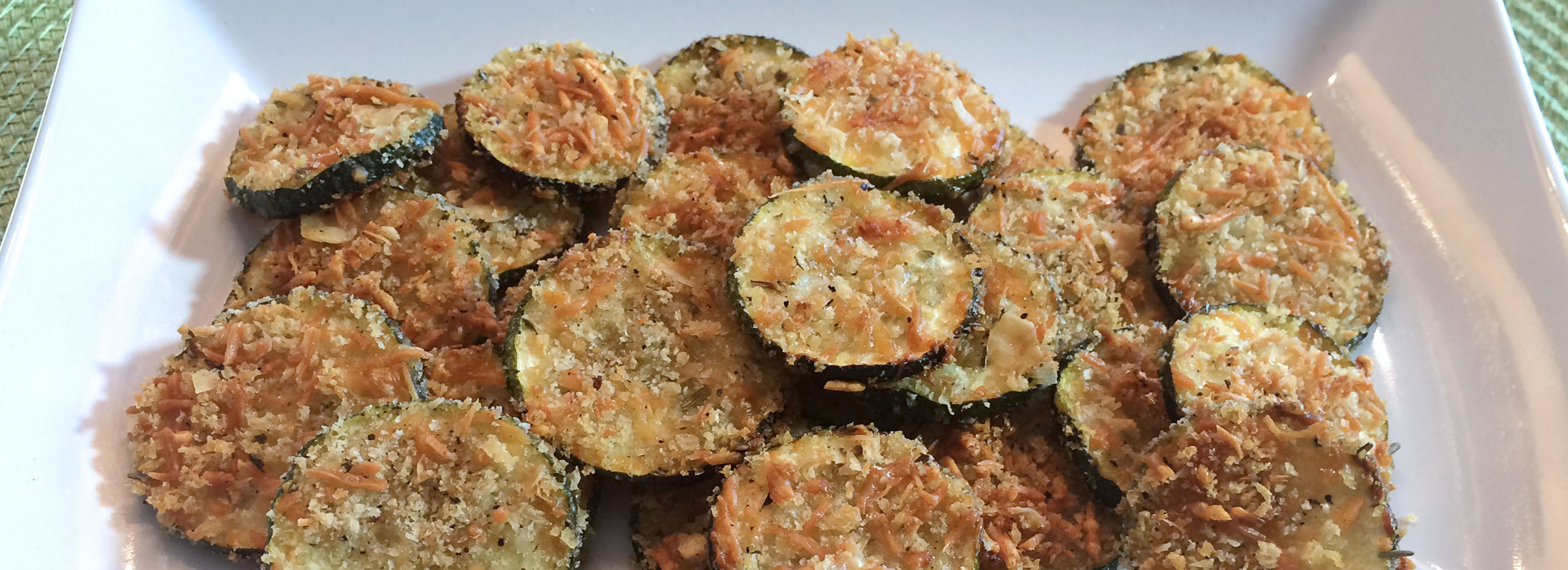 Baked Zucchini Parmesan Crisps